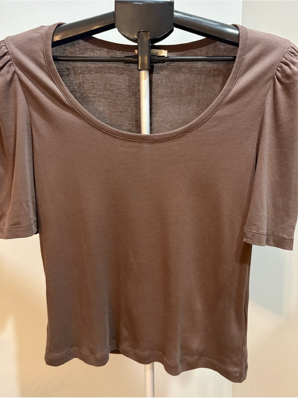 Madewell Brown Scoop Neck Short Sleeve Tee